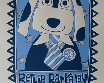 Bertie Barkaway Screenprint -- Limited Edition