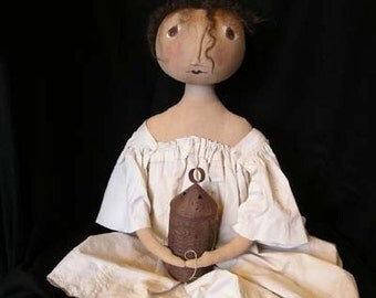 Primitive Hannah Doll PRINTED PATTERN by cheswickcompany