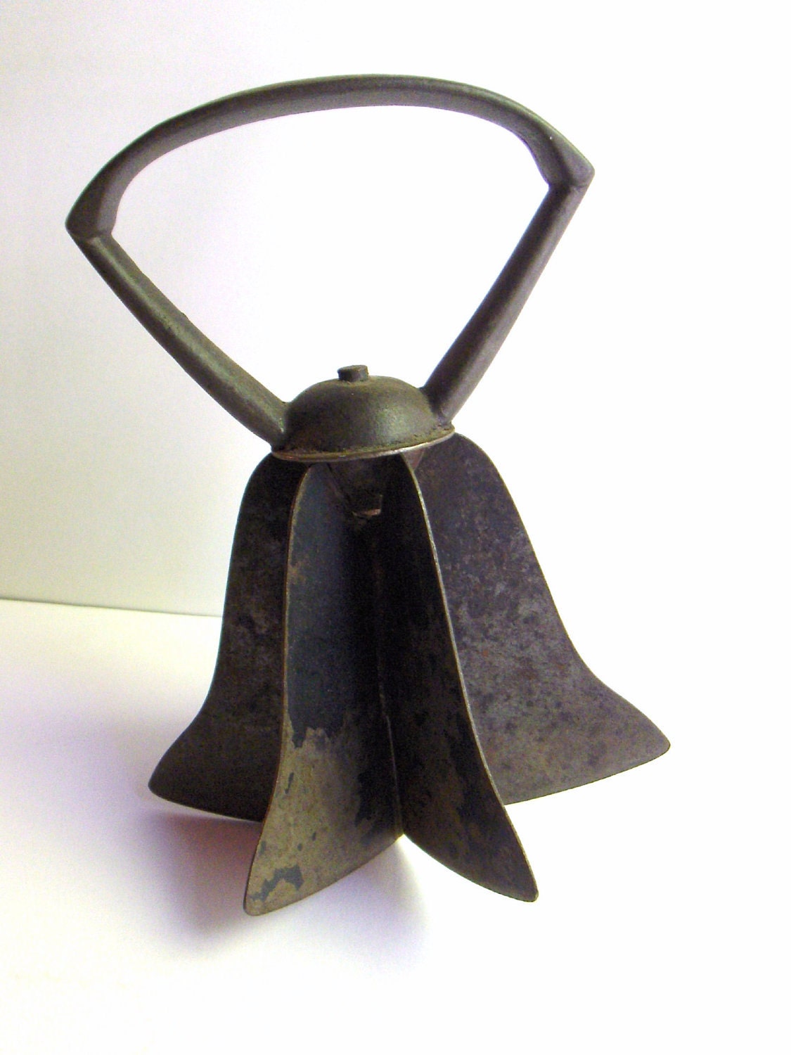 Vintage Food Chopper Antique Primitive Metal Hand Held From