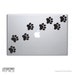 Laptop decals DOG PAW PRINTS Vinyl surface graphics - Macbook skin by Decals Murals