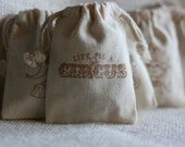 whimsy CirCus theme muslin gift bags CirCuS LiFe x 20 muslin gift favor bags for carnival themed party