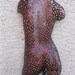 Abstract Metal Wall art sculpture Torso Nude by Holly Lentz