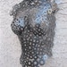 Metal Wall art sculpture abstract torso by Holly Lentz sexy nude metal torso