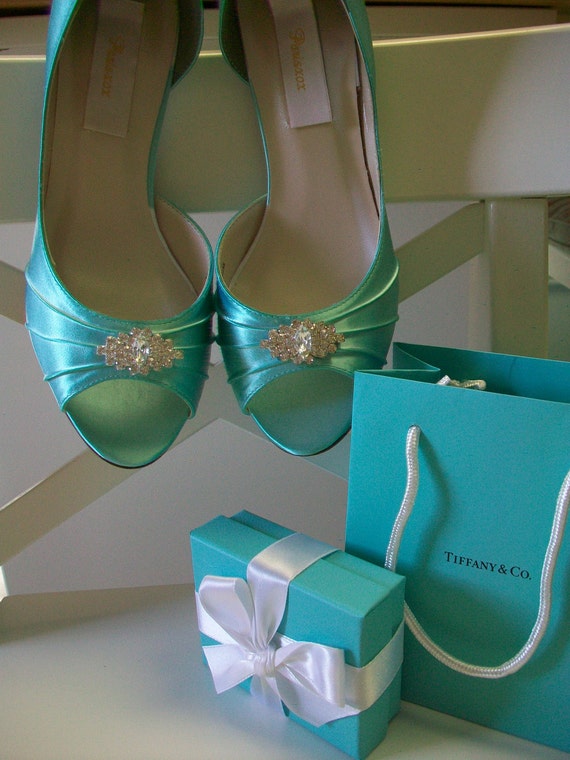 Wedding Shoes Aqua Blue Shoes Bridal Shoe Aqua Blue by Parisxox