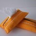travel tissue case / tissue holder -- tangerine
