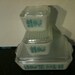 Set of 3 Vintage Pyrex Amish Butterprint Refridgerator Dishes with Lids