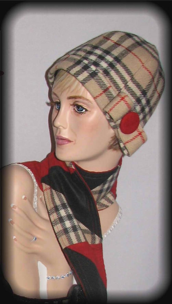 Burberry Plaid Hat and Scarf Set