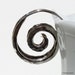 Silver Spiral Earrings - Sterling Silver Spiral Hoops
