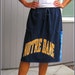 Notre Dame Upcycled T Shirt Skirt / Fighting Irish / Navy Blue Yellow / Women / Girls / Straight / Knee Length / Cotton / by ohzie