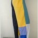 Colorblock T Shirt Tee Pants For Her Him / L - XL / UpCycled / Colorful / Gold Teal Gray Navy Blue / Gift Under 25 USD / Summer / by ohzie