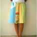 Pastel Colors T Shirt Skirt / Butter Yellow Aqua Pink Turquoise Lime Neon Green / Recycled Tees / Fashion / Women / Girls / Knee Length
