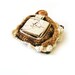 Crochet Brooch Artistic Ceramic Square