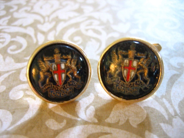 Vintage London Knights Templar Cufflinks