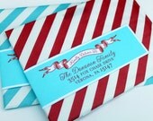 Holiday Wrap Around Address Labels - Return Address - DIY Printable - For Christmas Xmas New Years Eve Holiday Greeting Cards Il_170x135