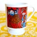 Retro Boho Bohemian Vintage Horoscope Ren Fair Aquarius Mug Cup