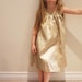 NEW gold silk embroidered swing dress 6T 7t LIMITED (only 1 left)
