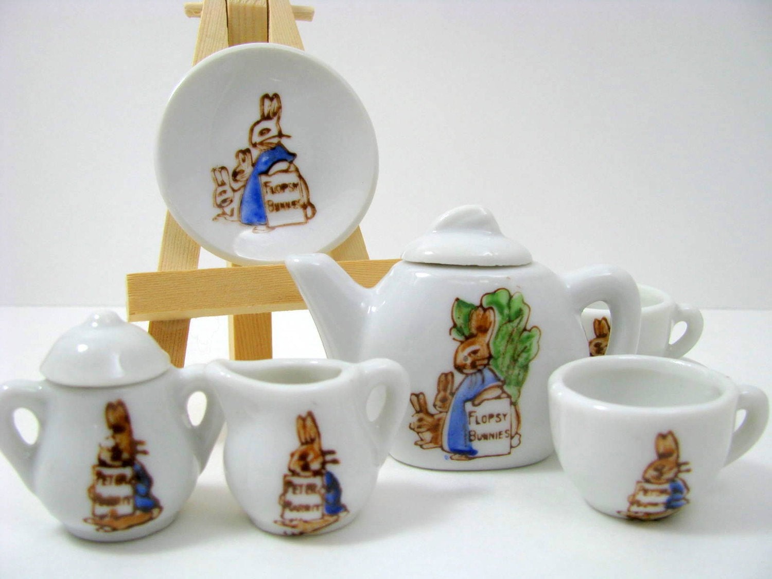 peter rabbit miniature tea set