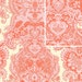 Red Sandelwood by Amy Butler LAMINATED Cotton 1 yard. BPA and PVC Free