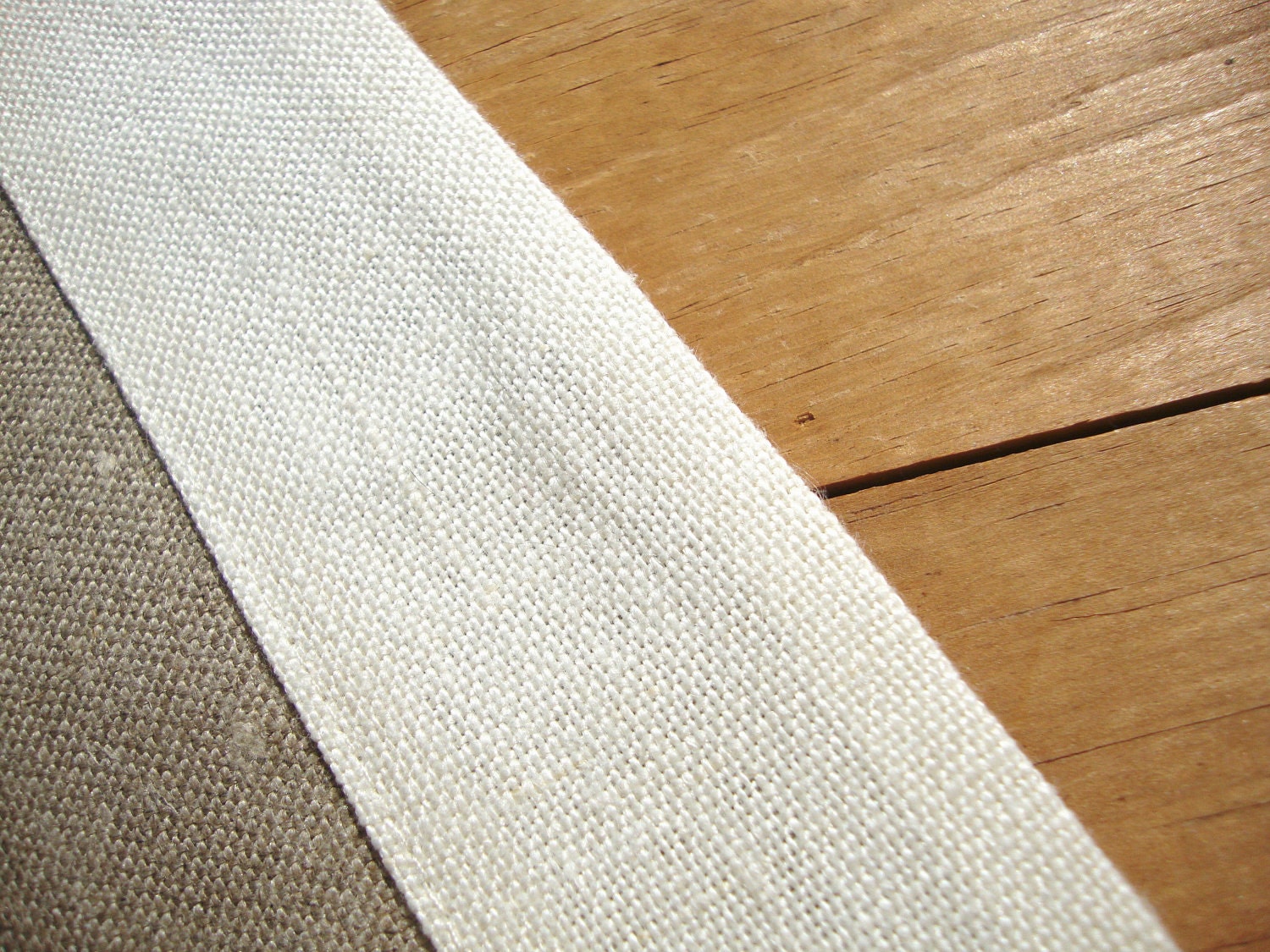 Natural French Linen Table Runner by sewnhome on Etsy