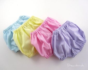 Toddler Diaper Covers - Toddler Size Baby Bloomers - Pick Your Favorite Pastel Color - Choose Size 18 Months, 2T, or 3T