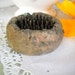 Charming Old Vintage Rustic Round Metal Flower Frog