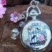 Bird Cage Pocket Watch Necklace with Vintage Charms
