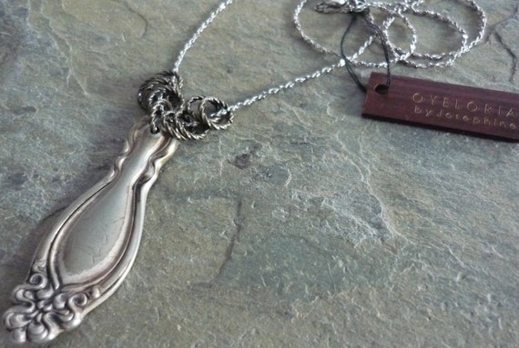 Items similar to Antique silverware jewelry - Antique silver spoon ...