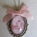 Green Day Pink Cameo Necklace