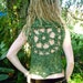 Forest Nymph Crochet Mandala Lace up Pixie Vest