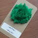Grace Clips - Shabby Flower Hair clips in Grass
