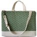 13" Macbook or Laptop bag with handles and detachable shoulder strap-Car in green -Ready to ship