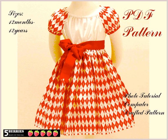 dress for free pattern girl toddler Daughter  DRESS PATTERN Mother Pattern,  Girls Dress Free Apron