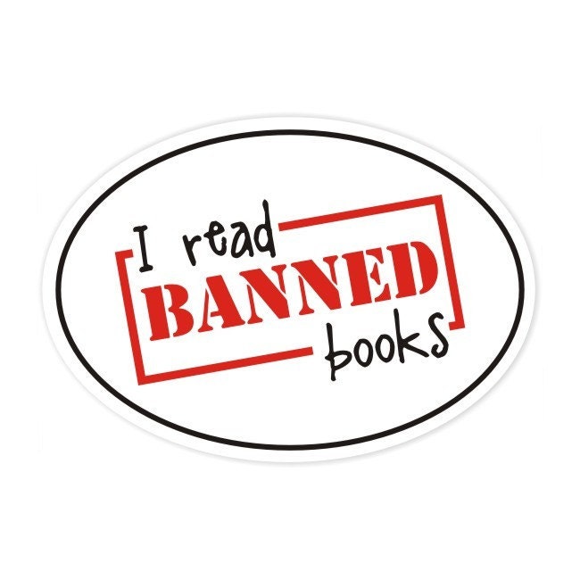 i read banned books sticker by BookFiend on Etsy