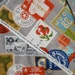 Vintage Art Store grey Susan Gower Nifty Thrifty Dry Goods Lecien fabric FQ or more