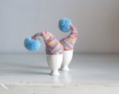SALE before Christmas OFF Multicolor egg cozies with blue poms