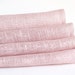 Light rose linen napkins, set of 4.