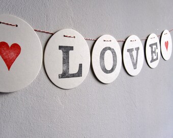 LOVE // bunting wedding handmade by renna deluxe