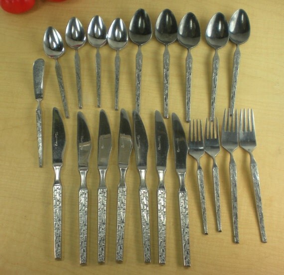 Riviera Mosaic Stainless Flatware Japan 21 pcs.