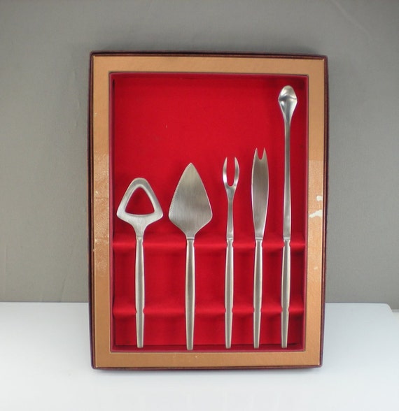 Kalmar Designs Bar Cocktail Utensil Set Mid Century Modern