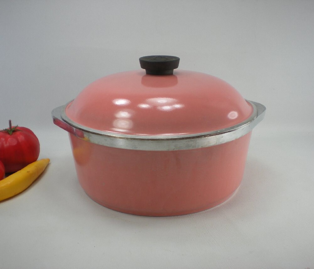 Club Aluminum Pink 4 Qt Dutch Oven Cookware Pot Lid