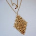 Sarah Coventry 1975 Golden Petals Pendant on Sarah Coventry Chain
