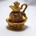 Avon Rose Pitcher Charm - Vintage Gold tone
