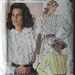 RARE Vintage 80's Misses' Ruffle Blouse, McCall's 3266 Sewing Pattern UNCUT Size 12