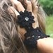 Fingerless Wrist Glove /Corsage in Black