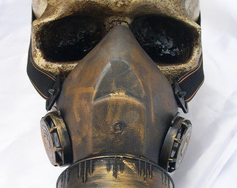 STEAMPUNK GAS MASK-Chemical Nuclear Fall Out Biological