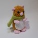 sale Amigurumi crochet animal hamster wool animal miniaturecalled Zippy