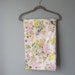 Flat Sheet Floral Spring Fling Design STUNNING Cheereful Colors 1960s Excellent Condition