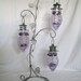 Reserved For SanMonet Wiccan Decor Grape Design Pentacle Candleholder, magical metaphysical mystic occult goth witch pagan witchcraft
