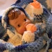 Crochet Doll with matching Crochet Blanket