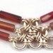 Wide Healing Bracelet in Silver, 14/20 Gold with Indian Carnelian Tube Beads